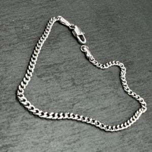 Bransoletka Pancerka Slim Srebrna - biżuteria ze stali chirurgicznej 316L