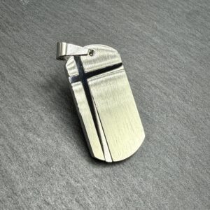 Zawieszka Crossline Srebrna- stal szlachetna, która nie czernieje