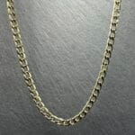 Złota pancerka 4,5mm łańcuszek męski 14k- biżuteria ze stali chirurgicznej 316L