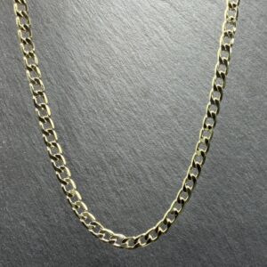 Złota pancerka 4,5mm łańcuszek męski 14k- biżuteria ze stali chirurgicznej 316L