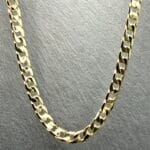 Łańcuszek Pancerka Złota 6mm 14k- biżuteria stalowa premium