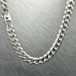 Męska pancerka srebrna 10mm- trwała stal 316L