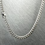 Łańcuszek Pancerka Srebrna 6mm- biżuteria stalowa premium